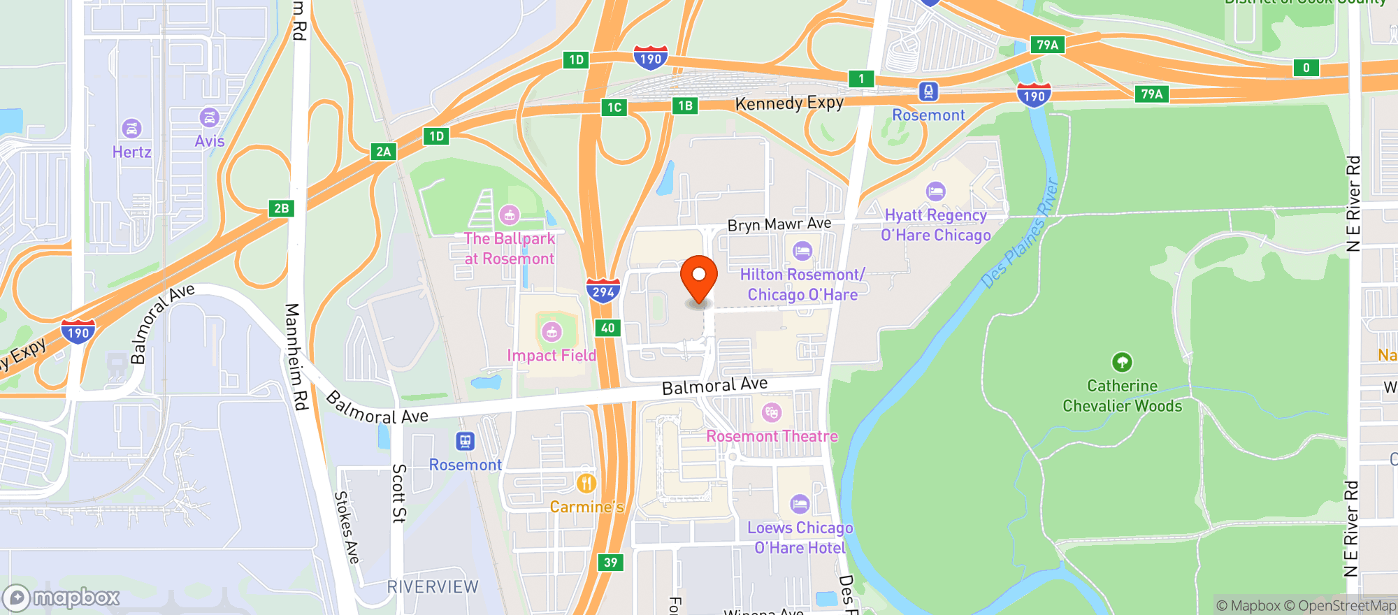 Map showing Fat Rosies Taco And Tequila Bar