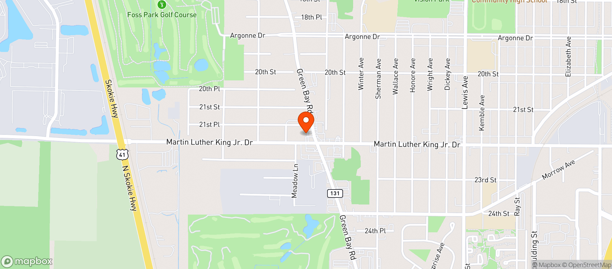 Map showing Trio North Chicago Bp #146