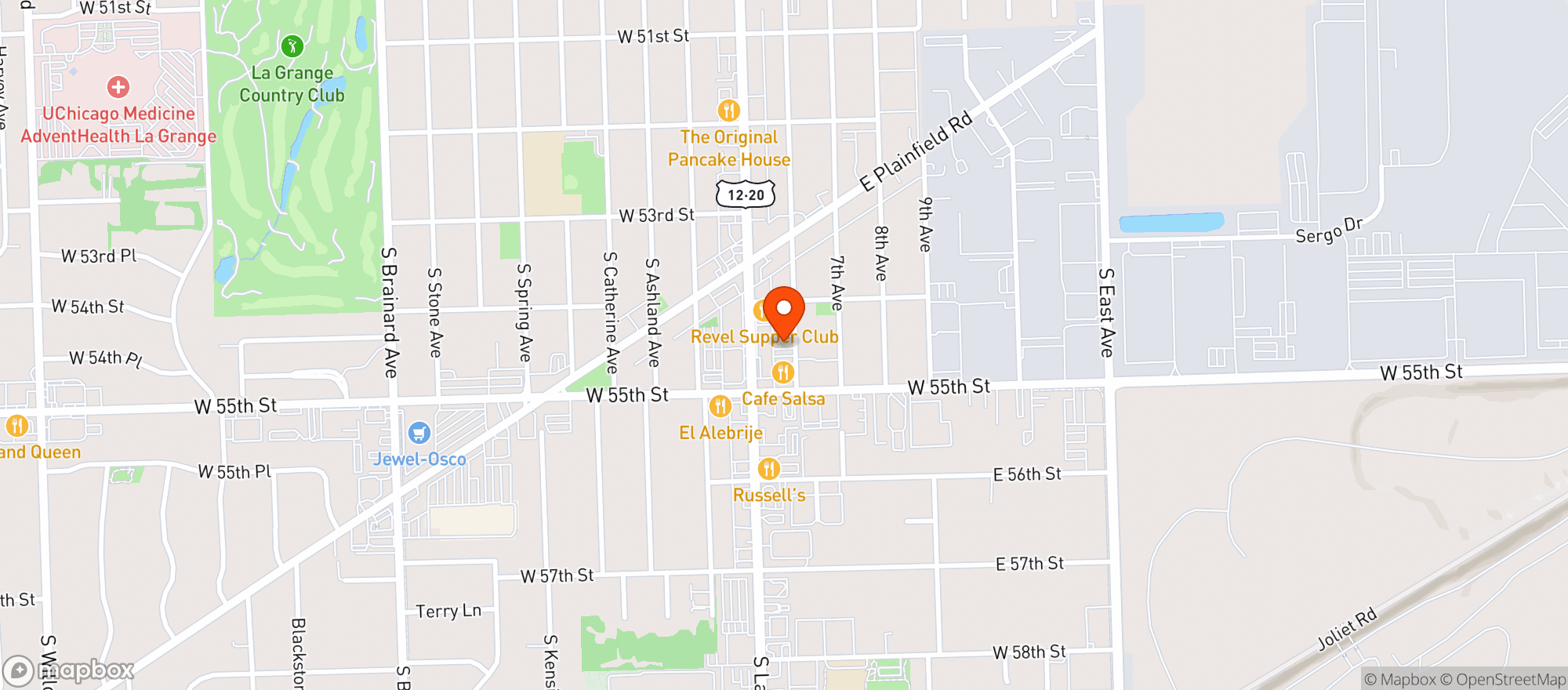Map showing Main Street Wine & Spirits