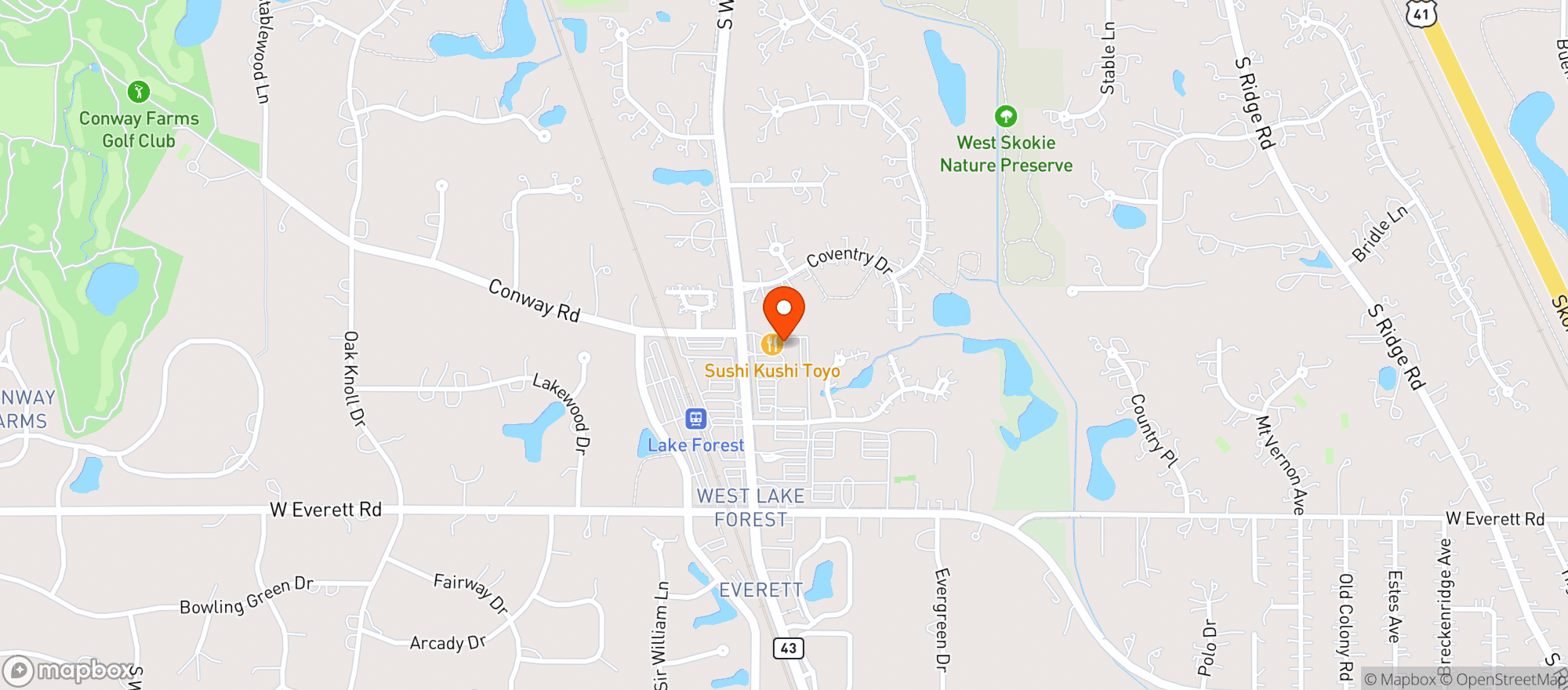 Map showing Sunset Food Market #3