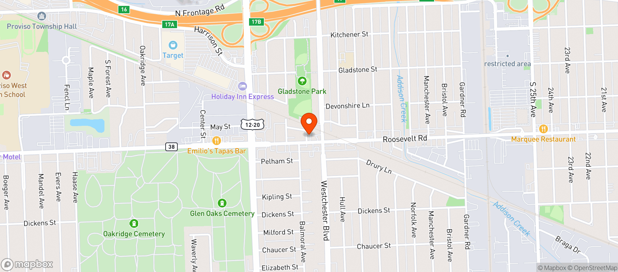 Map showing Circle K #4706752