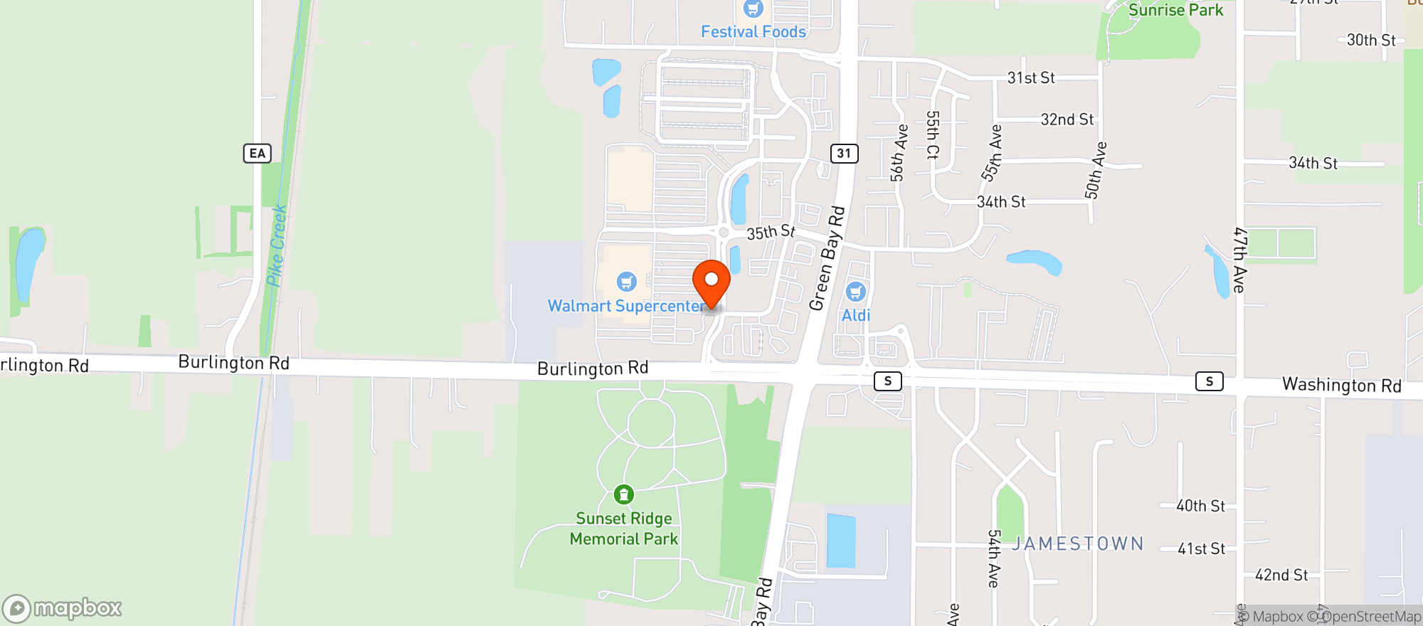 Map showing Walmart Supercenter