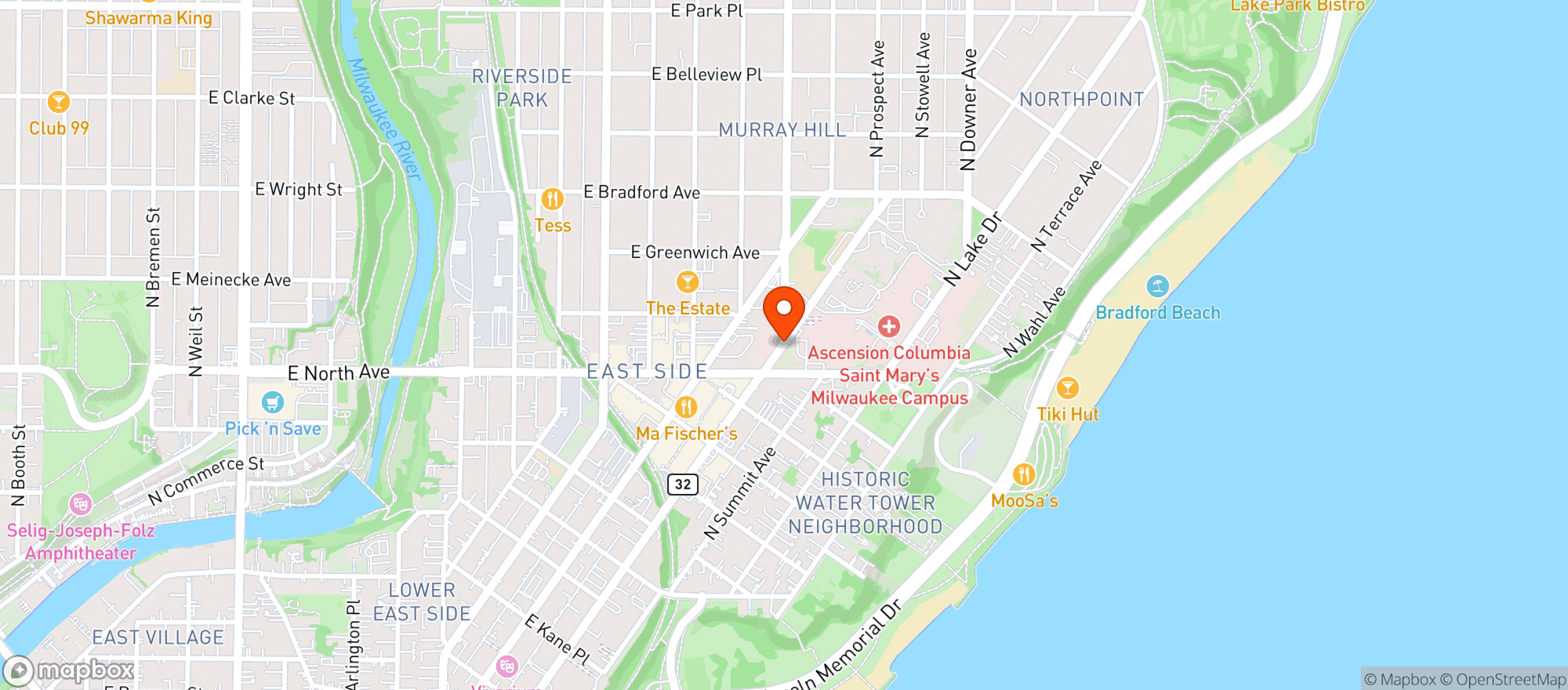 Map showing Whole Foods Market #10197