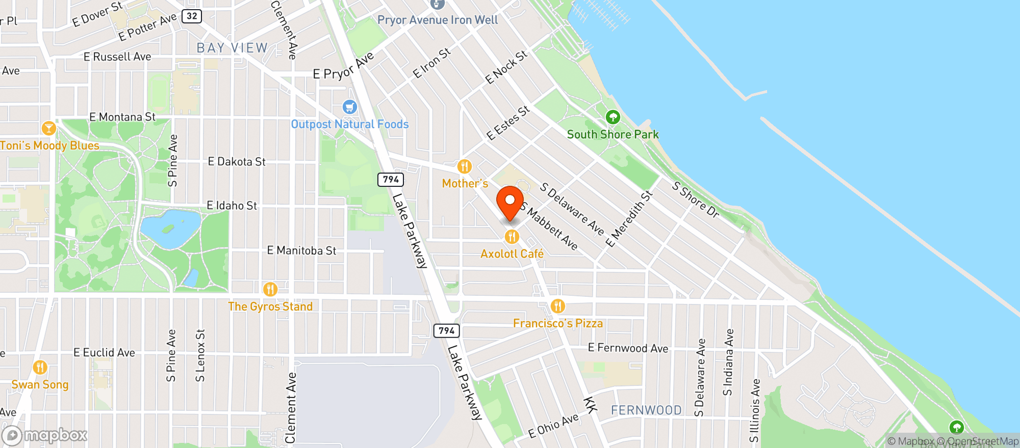 Map showing Wiggle Room
