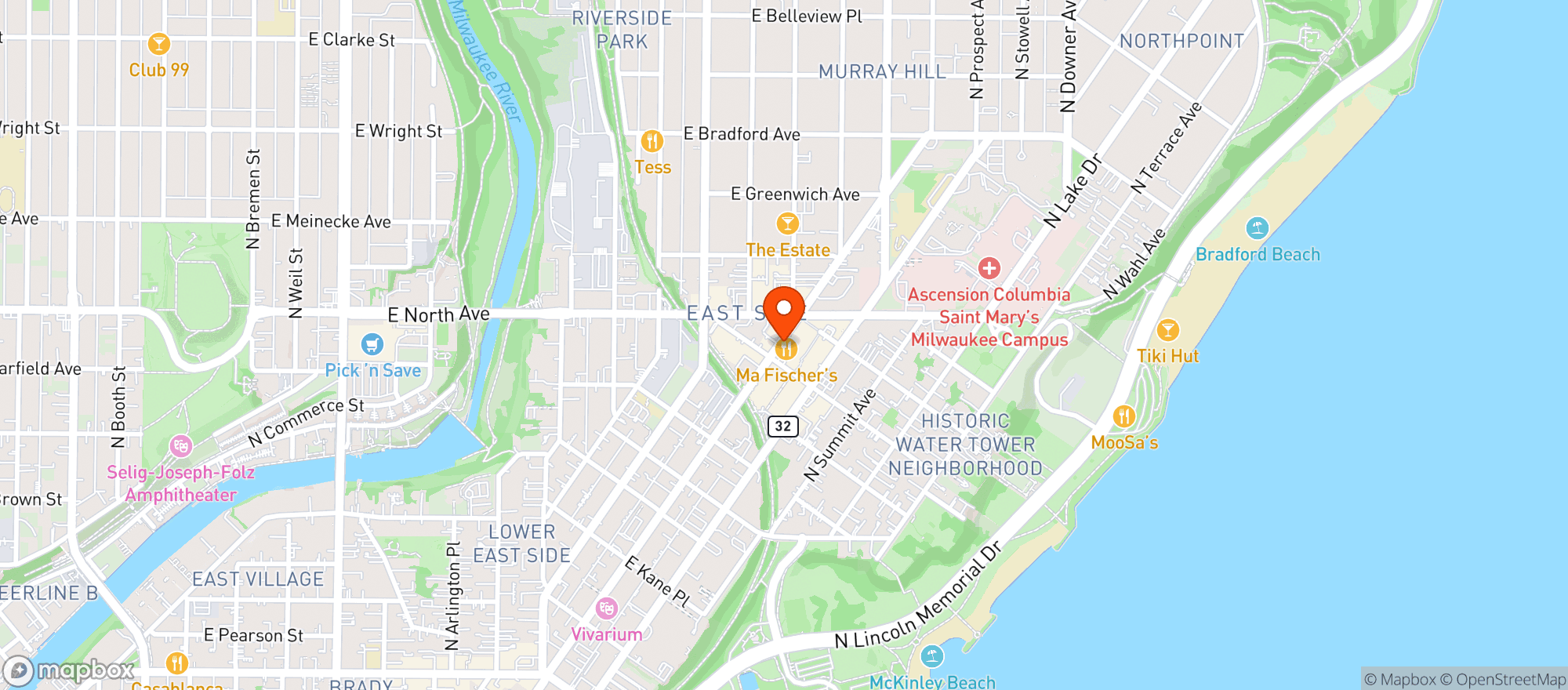 Map showing Crossroads Collective