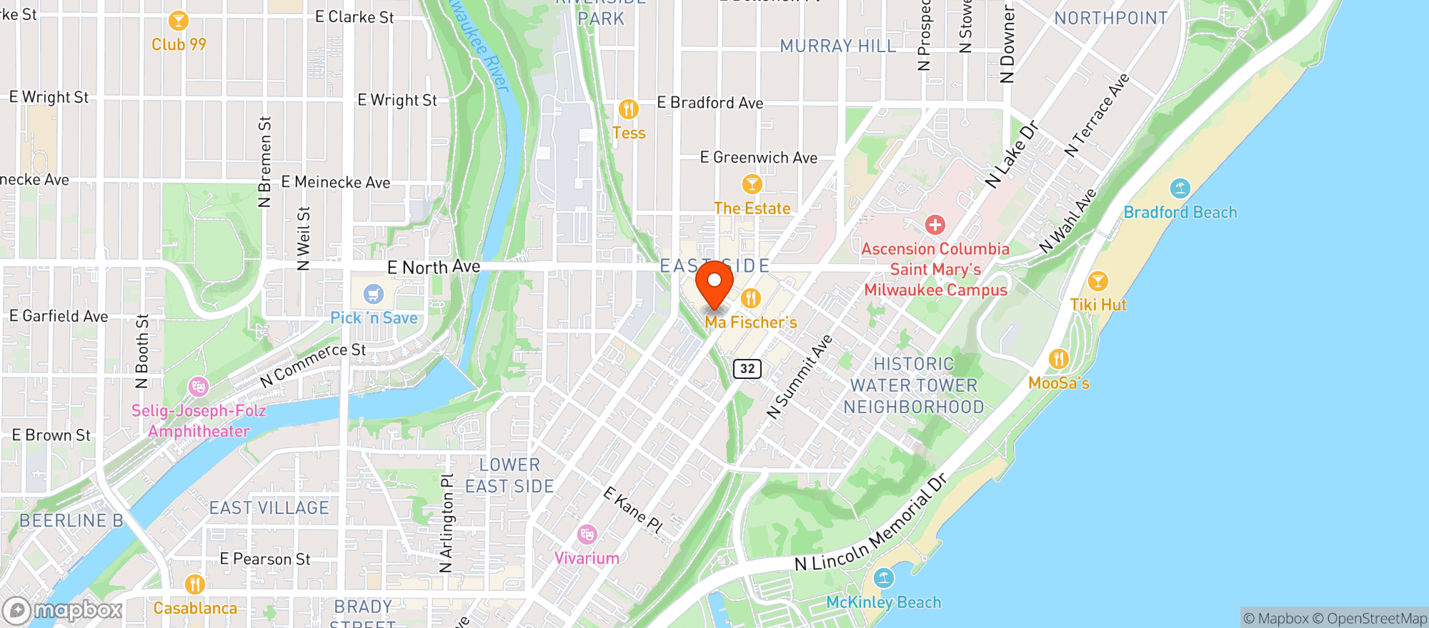 Map showing Kind Oasis