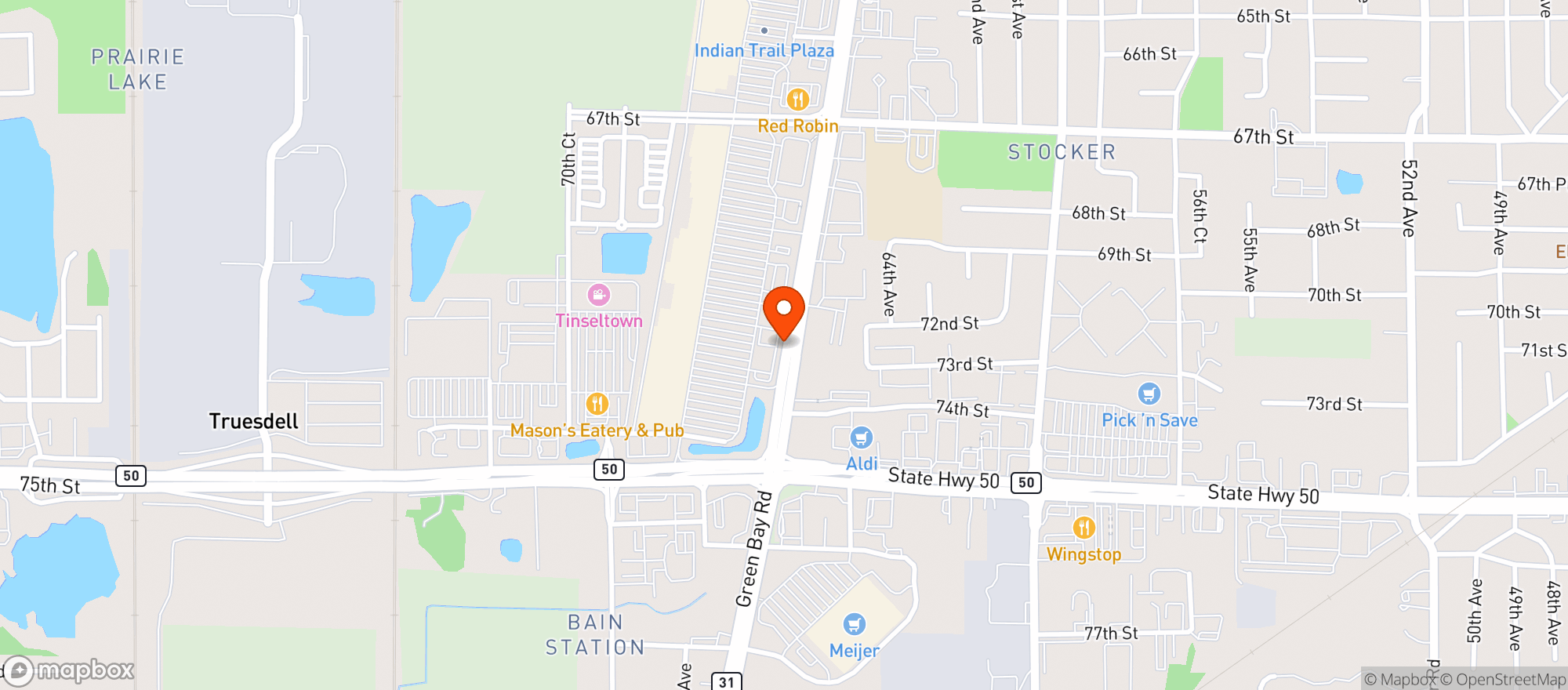 Map showing Gnc