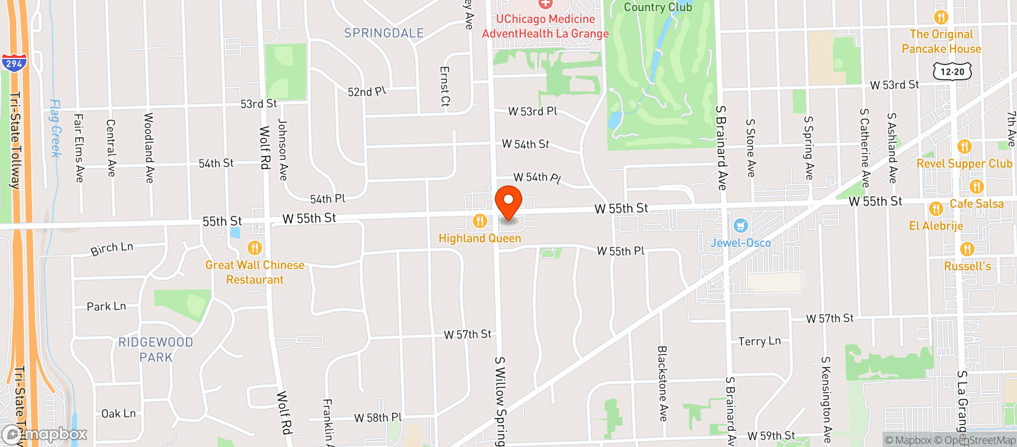 Map showing PRESTIGE COUNTRYSIDE LIQUORS