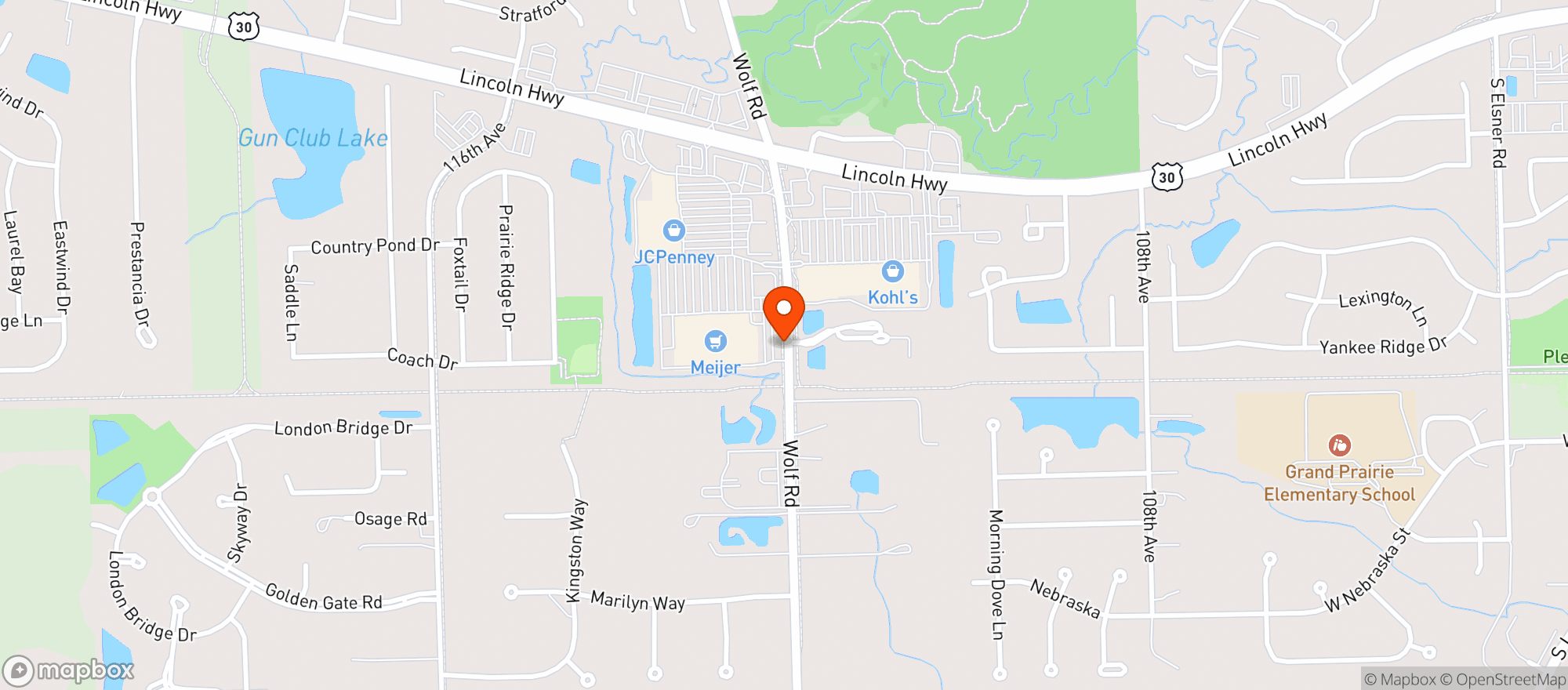 Map showing BINNY'S MOKENA