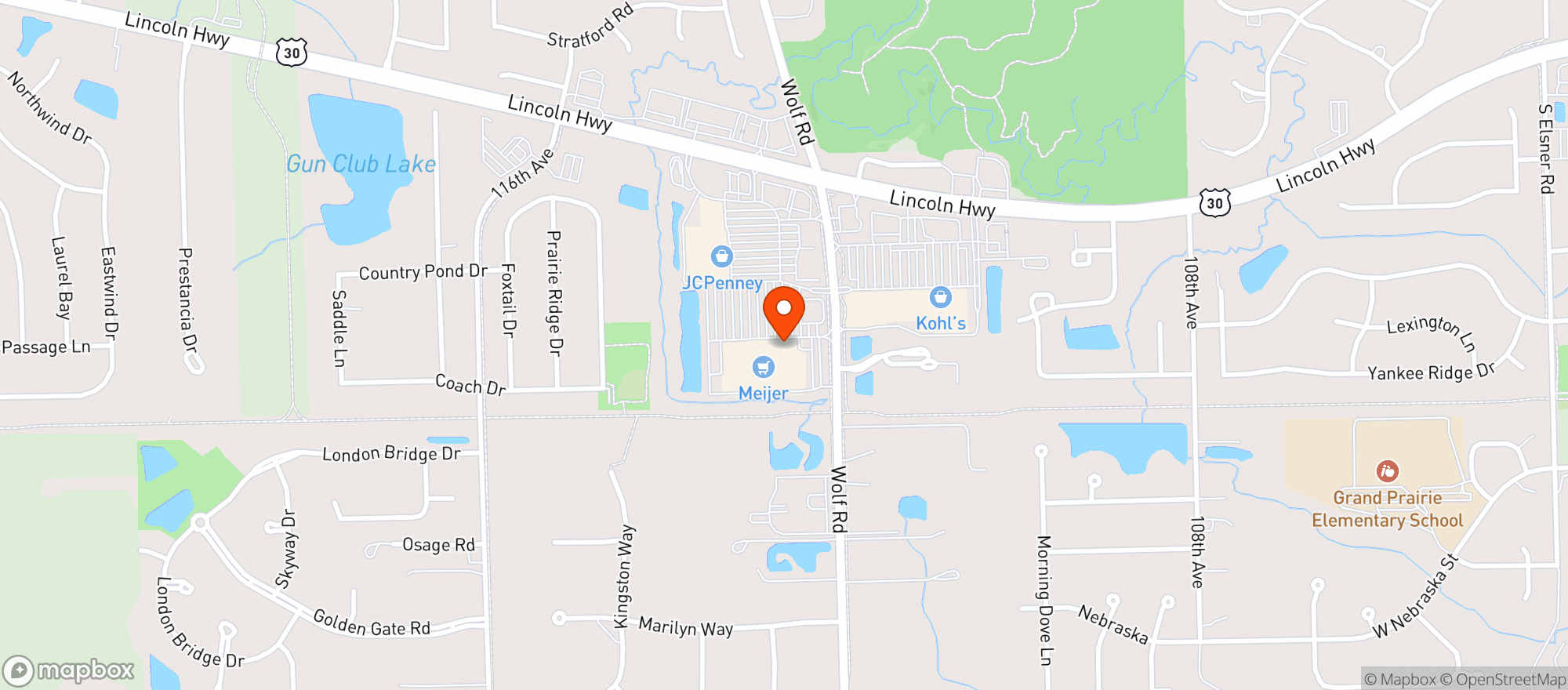 Map showing Meijer #273