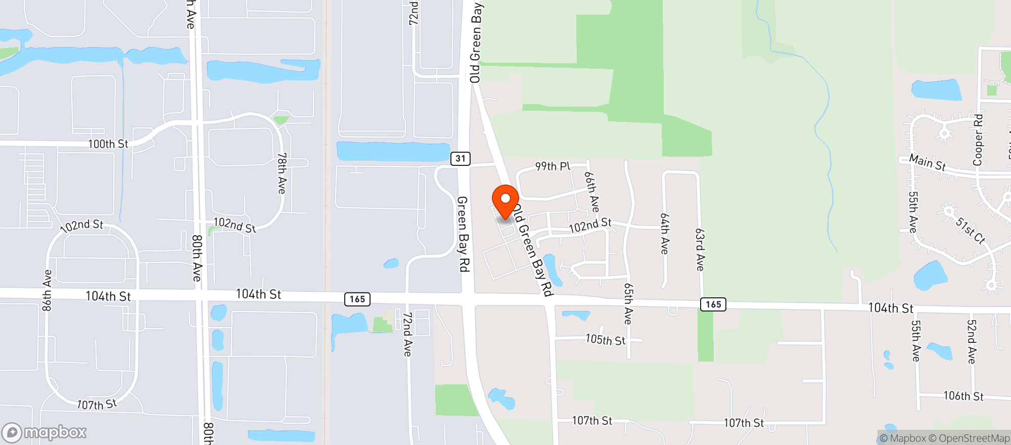 Map showing Kwik Trip