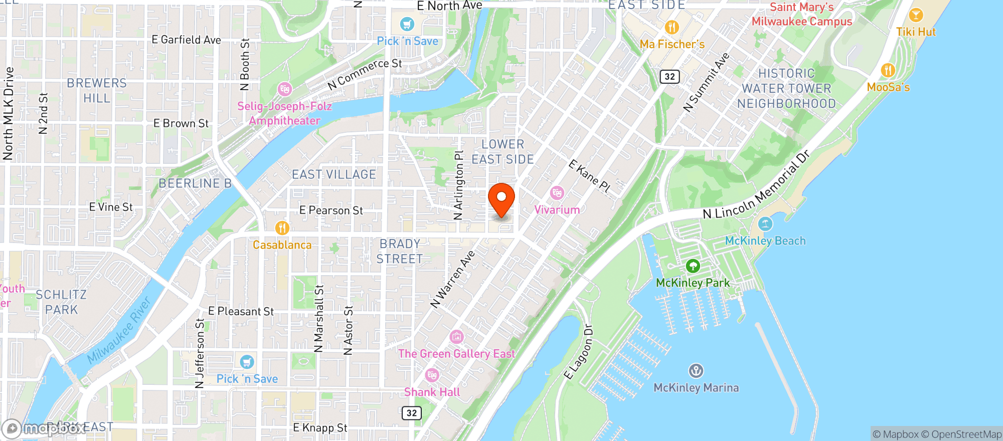 Map showing Smoke World Vape