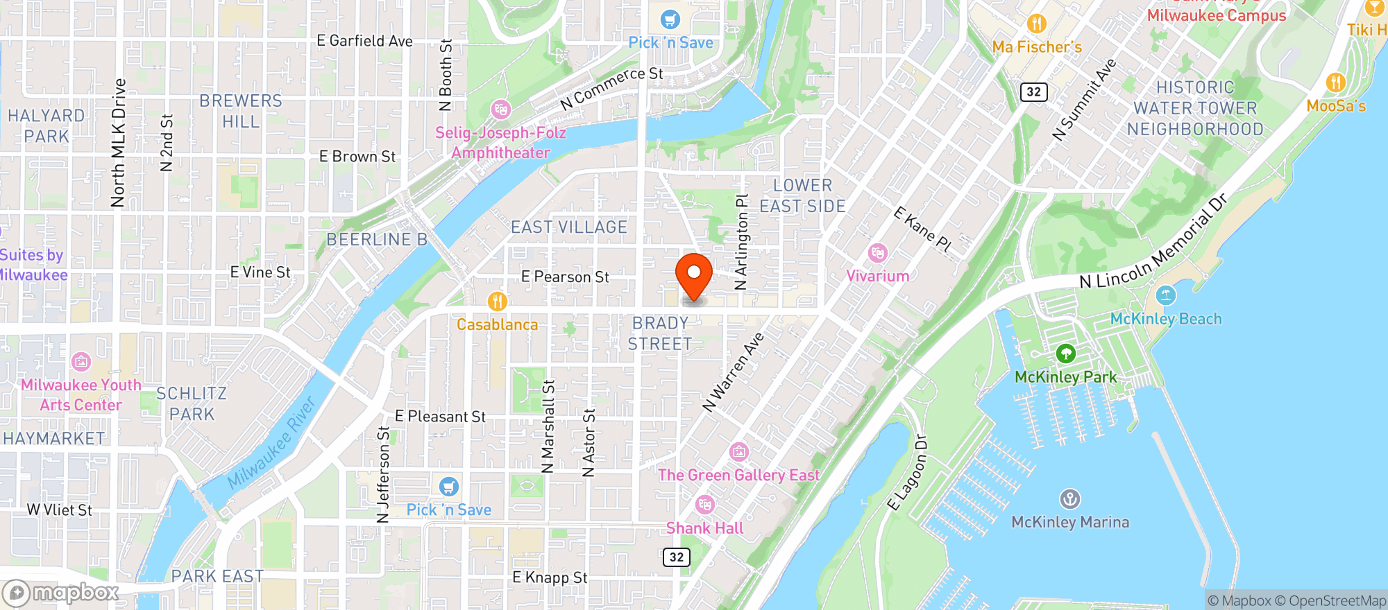 Map showing Nashville North