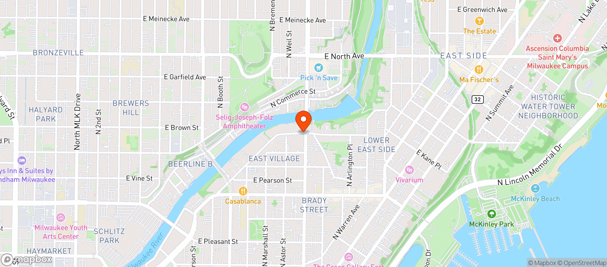 Map showing Finks