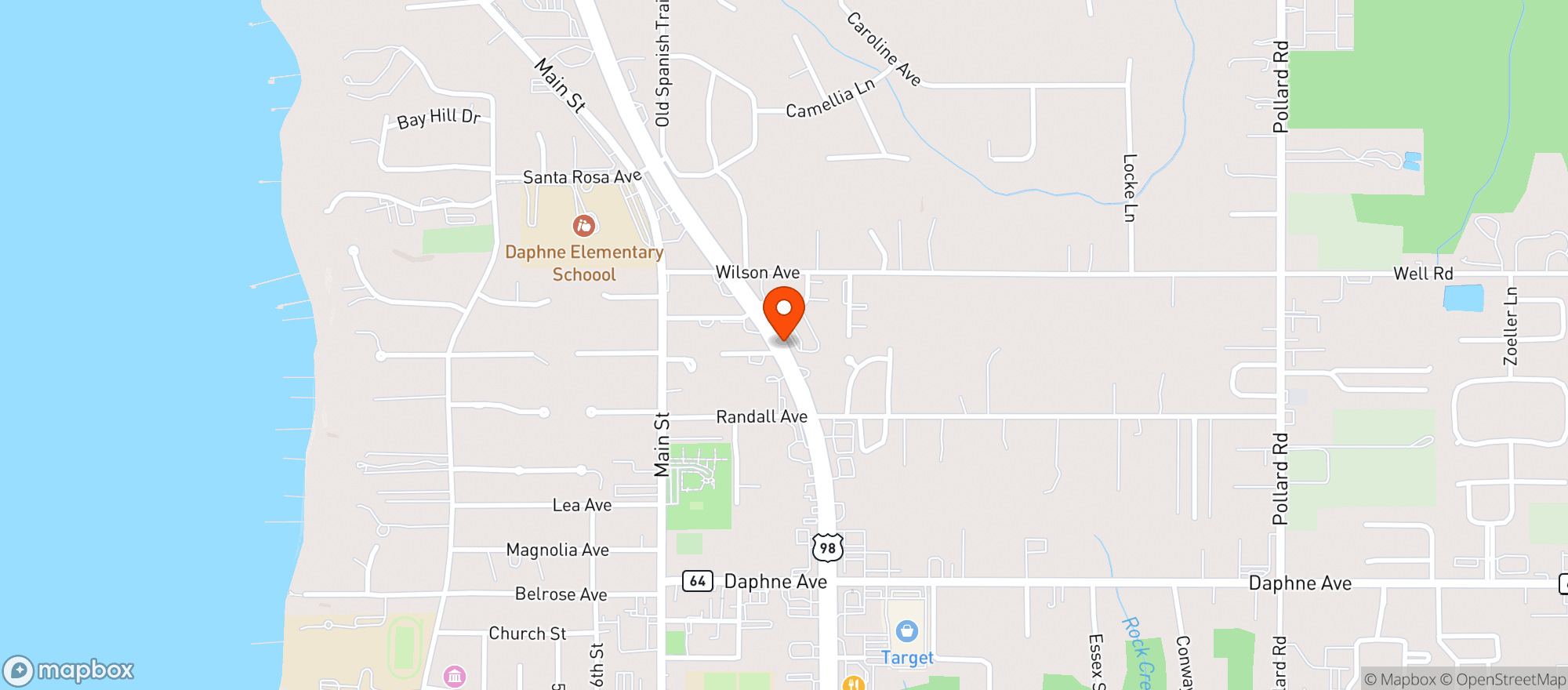 Map showing Top Shelf Liquor