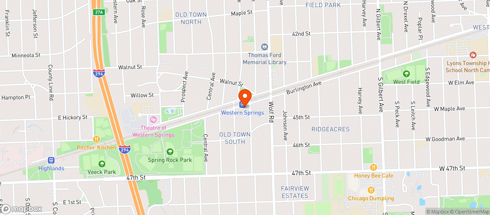 Map showing Petite Vie