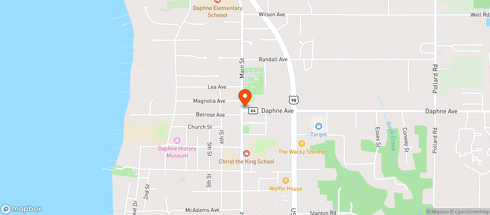 Map showing Dragonfly Tavern