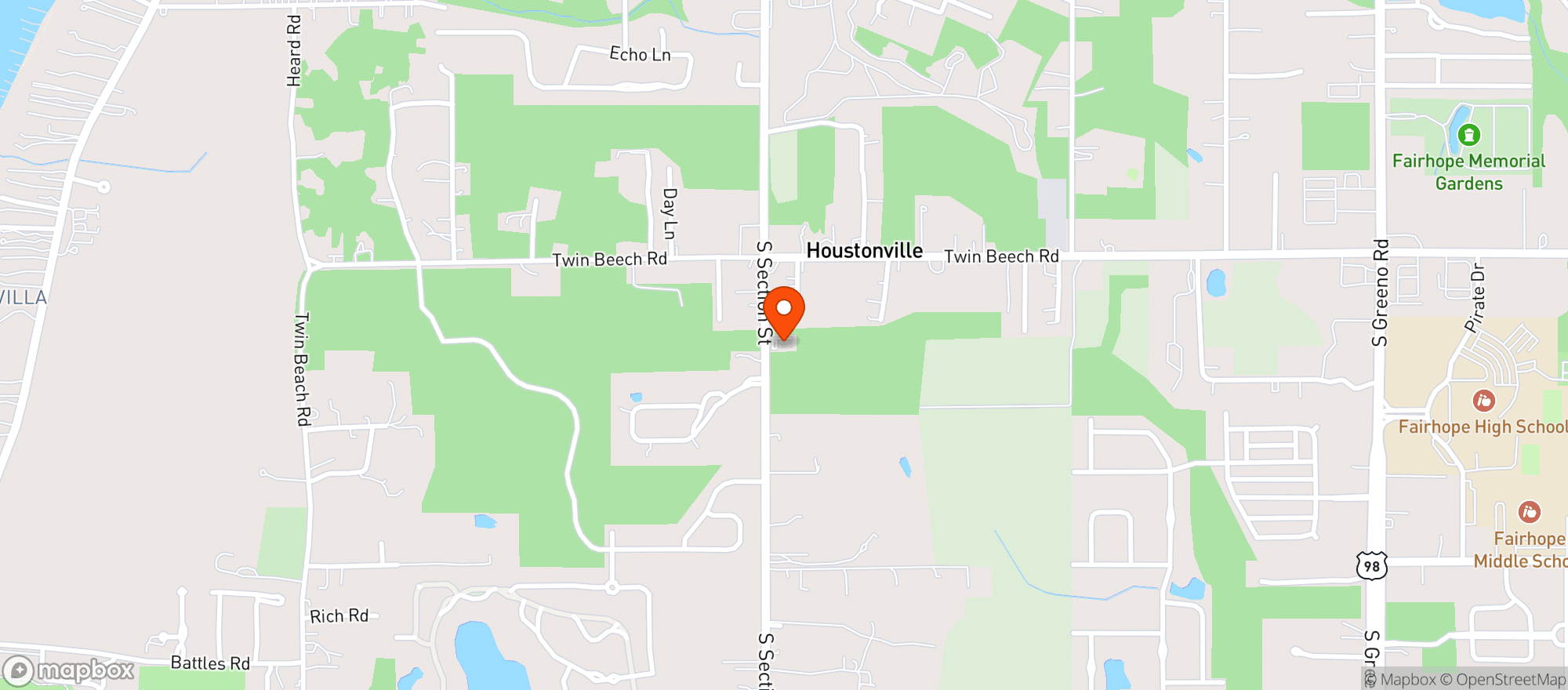 Map showing Dragonfly Food Bar