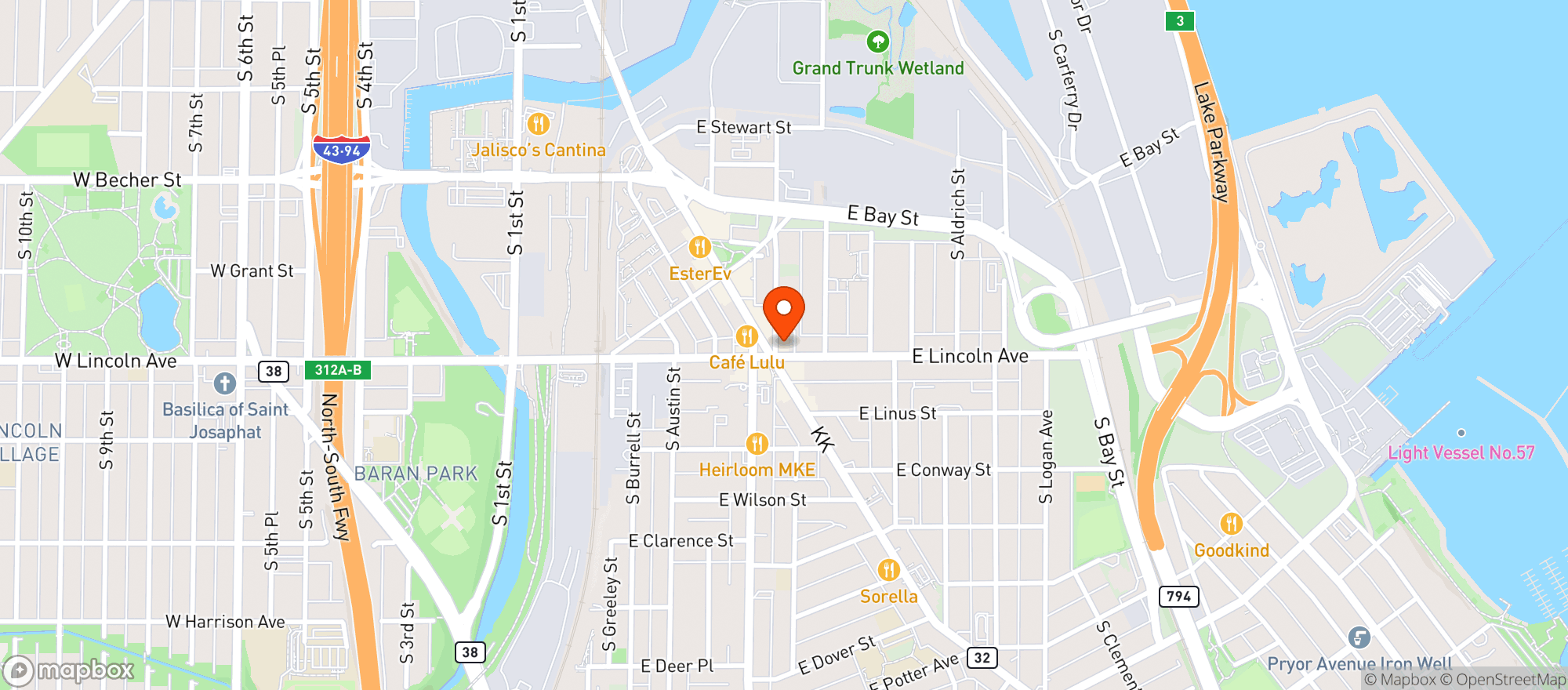 Map showing Voyager Wine Bar