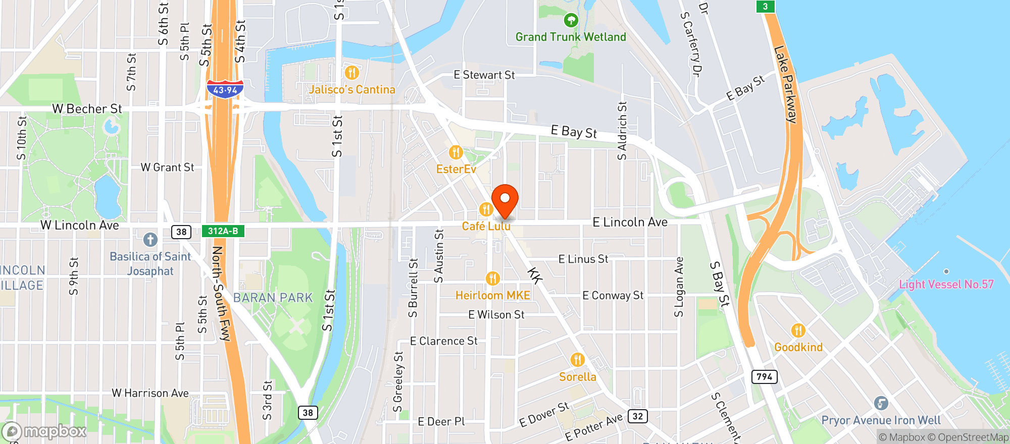 Map showing Cafe Centraal