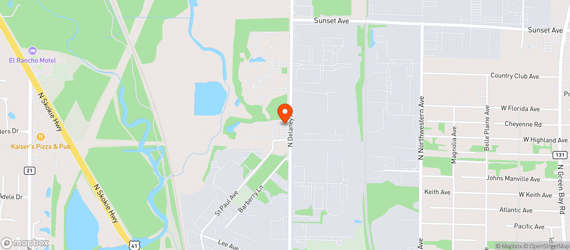 Map showing Dinos Cardinal Liquors