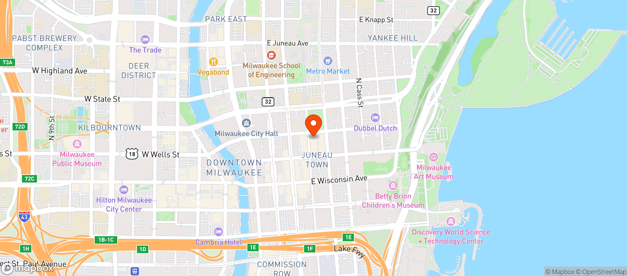 Map showing Barrel Burrito Company