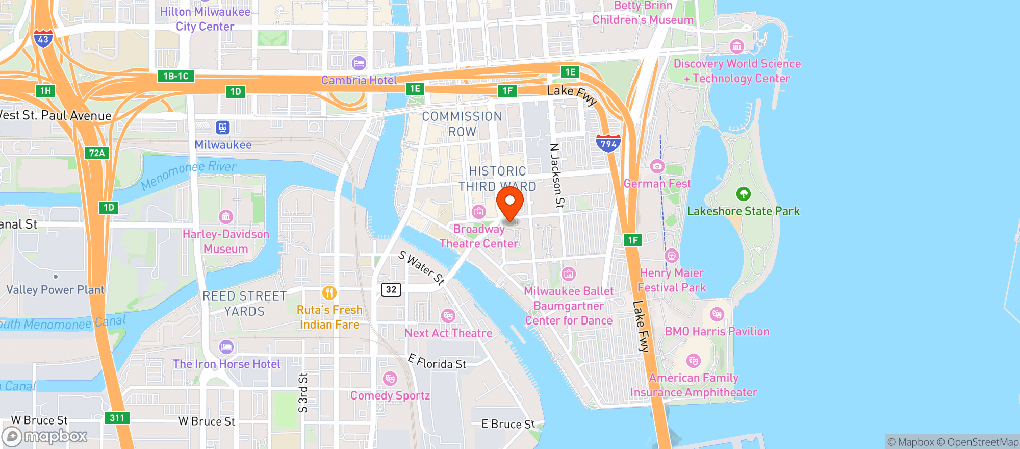 Map showing Go Grocers