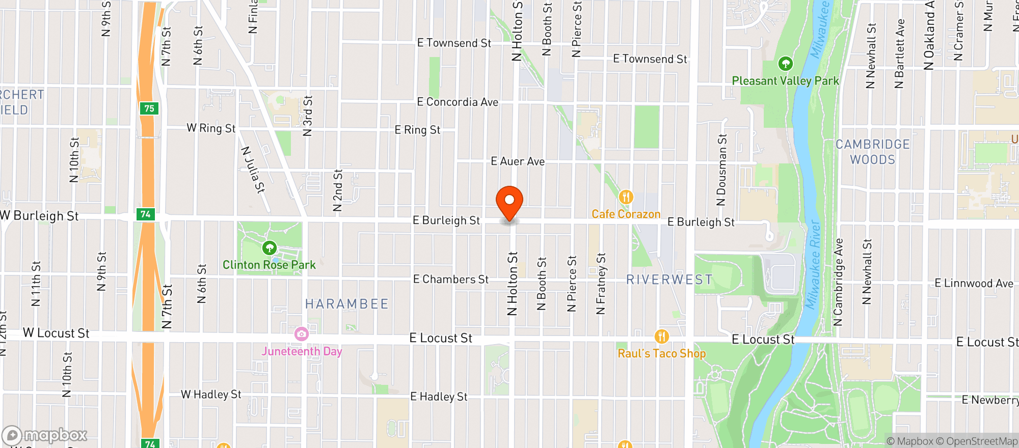 Map showing Corner Liquor Ii