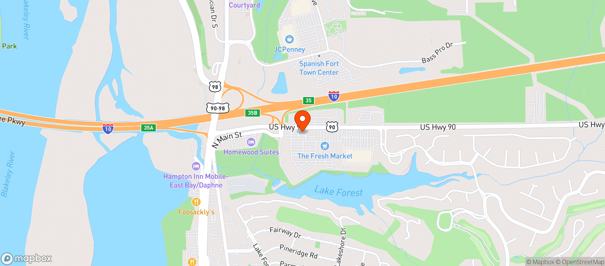 Map showing Buffalo Wild Wings Gril #4116