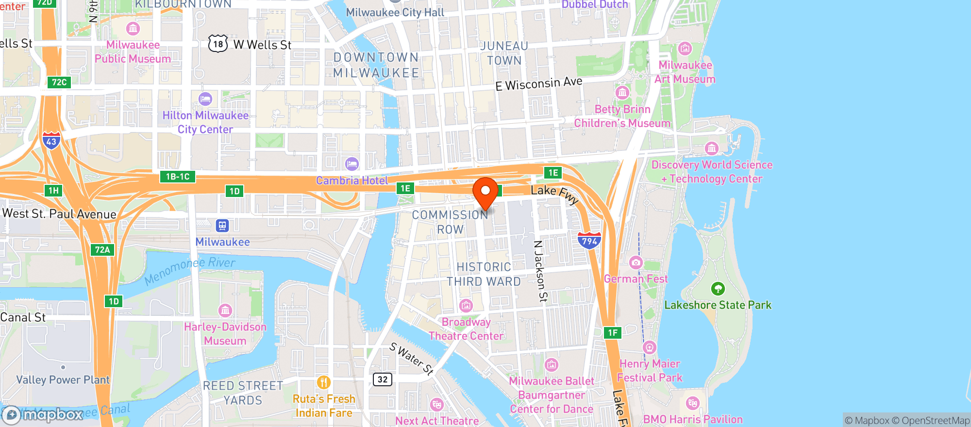 Map showing Smoke Shack