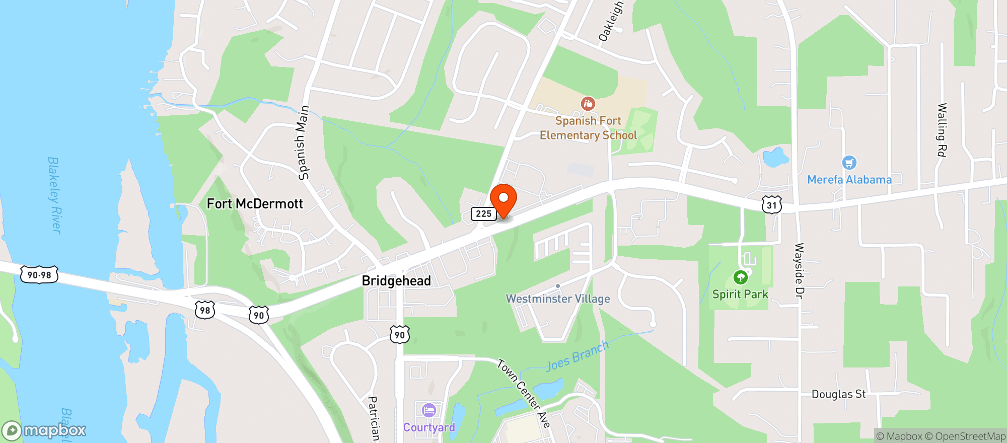 Map showing Rouses Supermarket