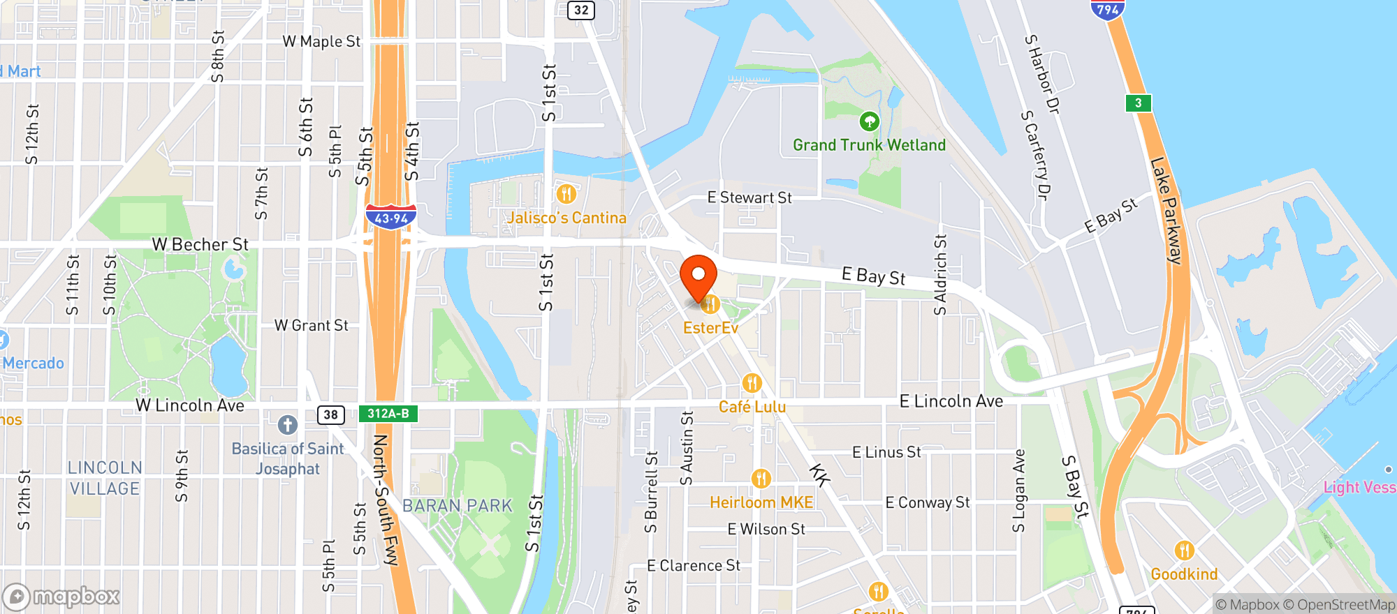 Map showing Room Service