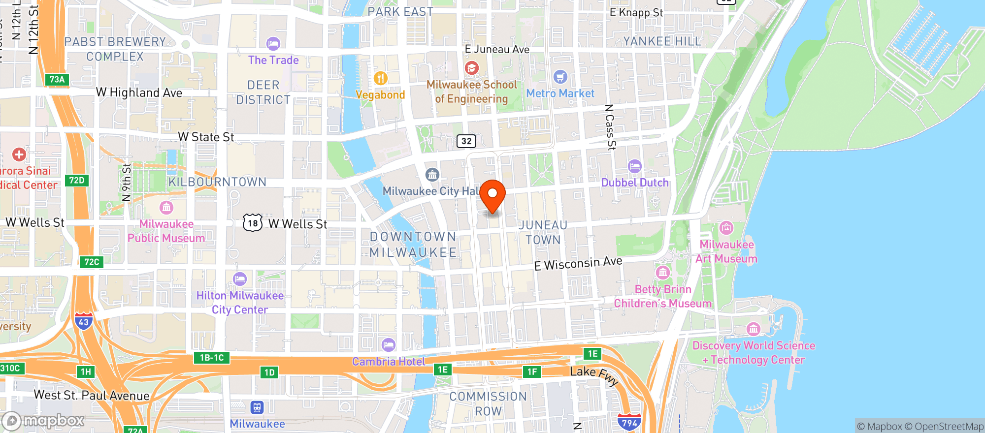 Map showing Your Office