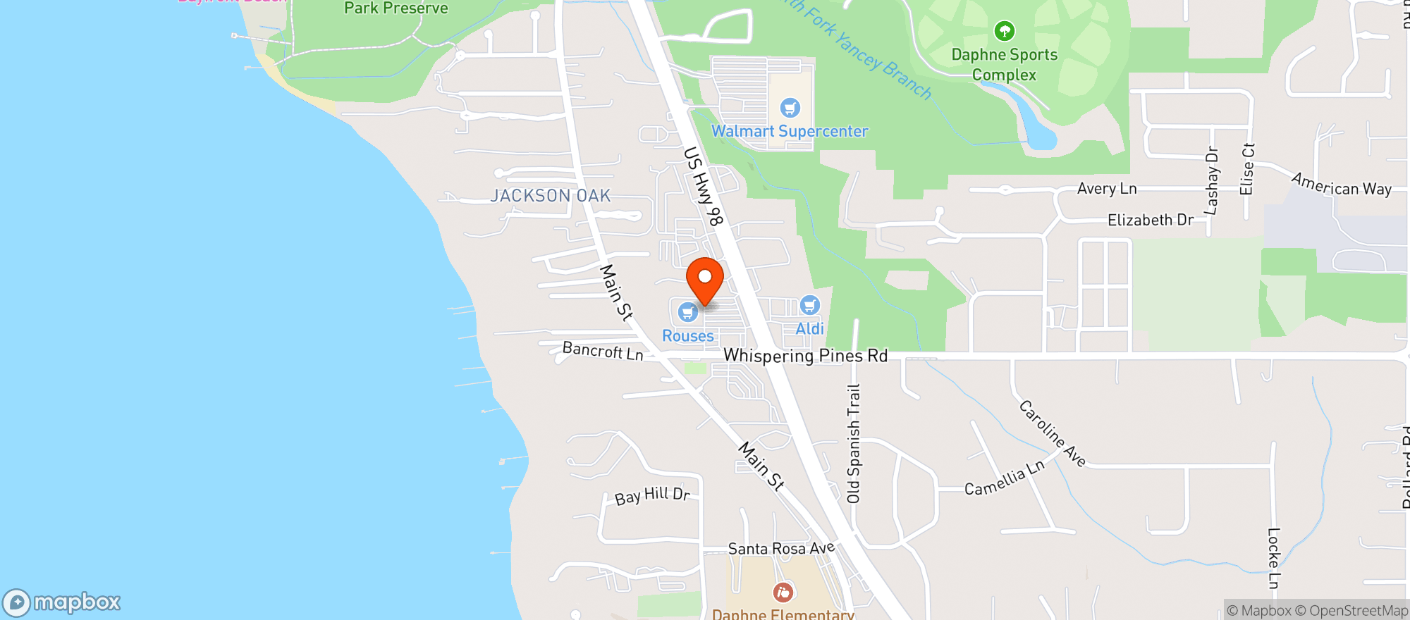 Map showing Rouses Supermarket #78