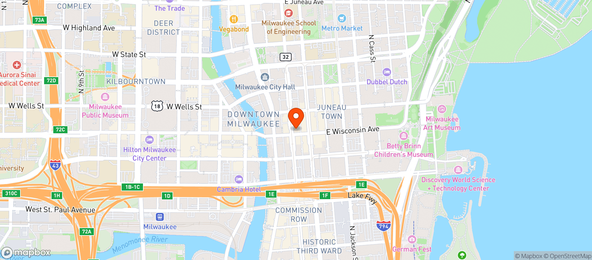 Map showing Convenience +