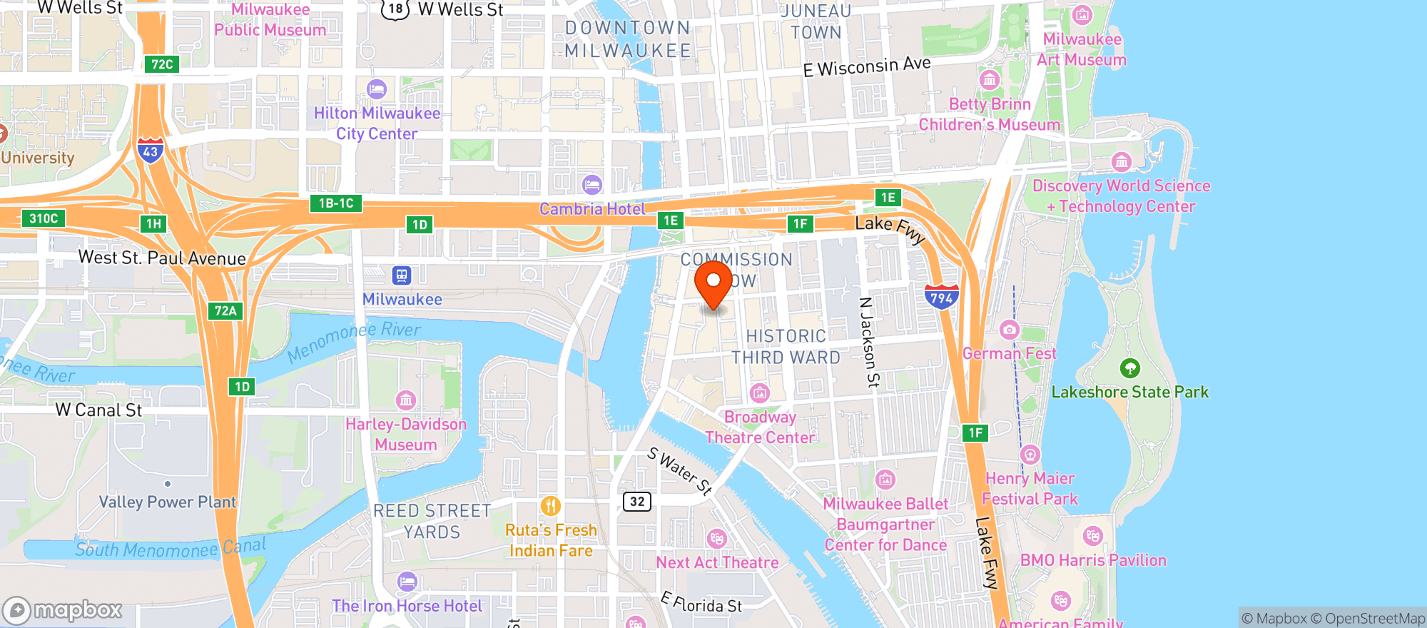Map showing Wizard Works Brewing Company