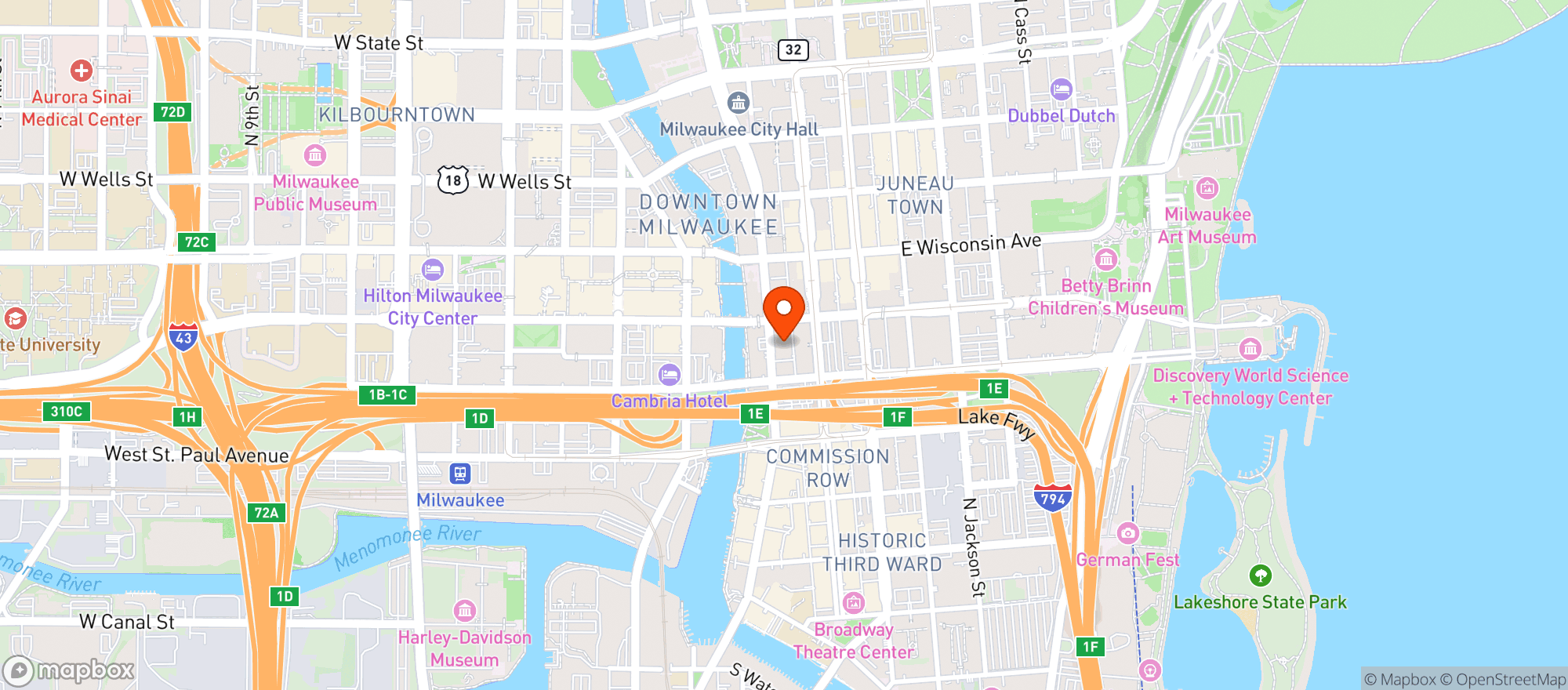Map showing City Social Bar And Grill