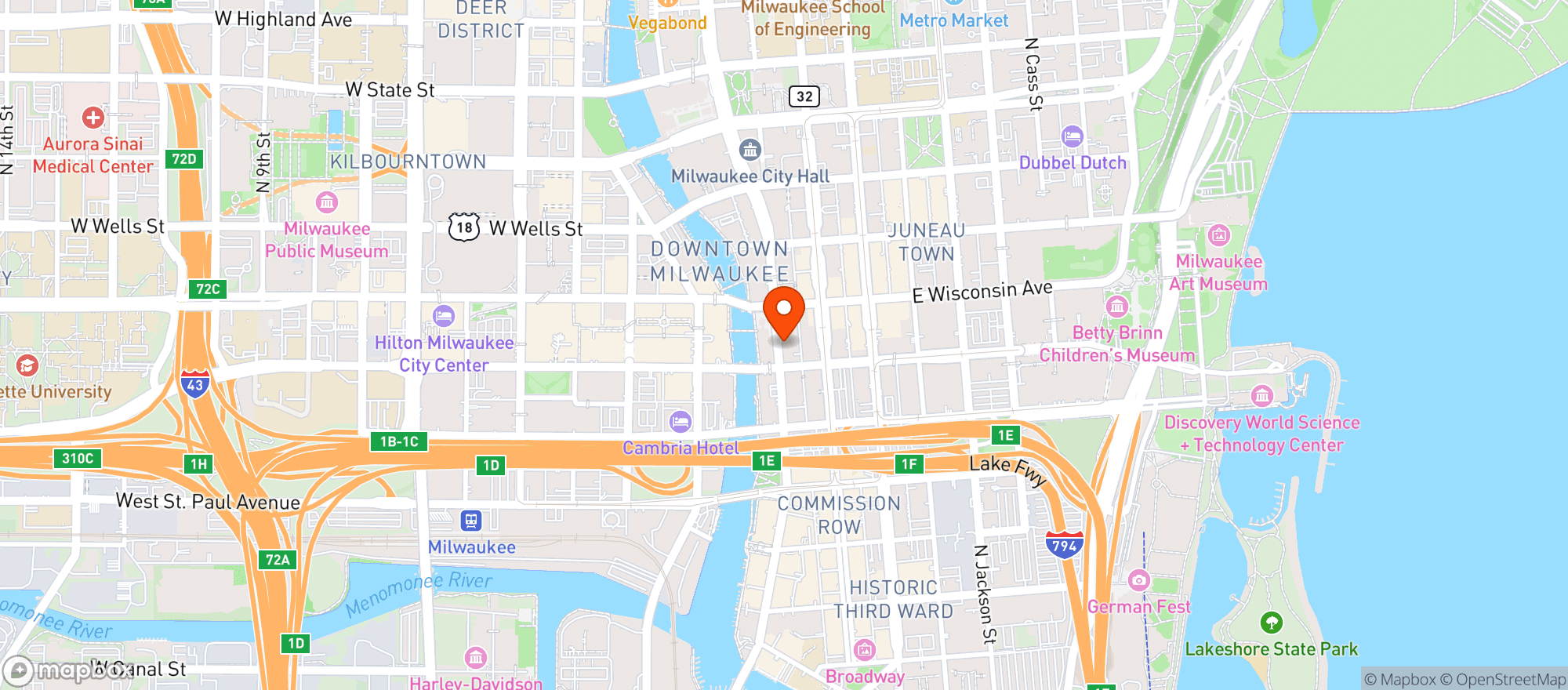 Map showing Elmnt Lounge