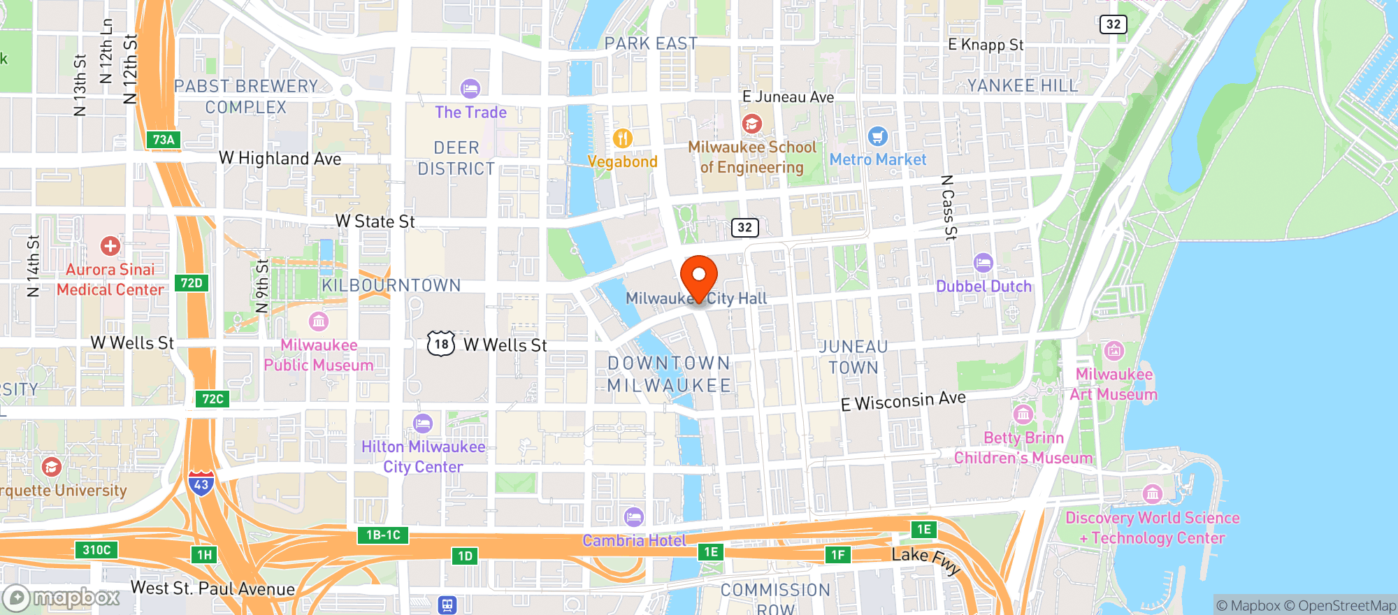 Map showing High Dive