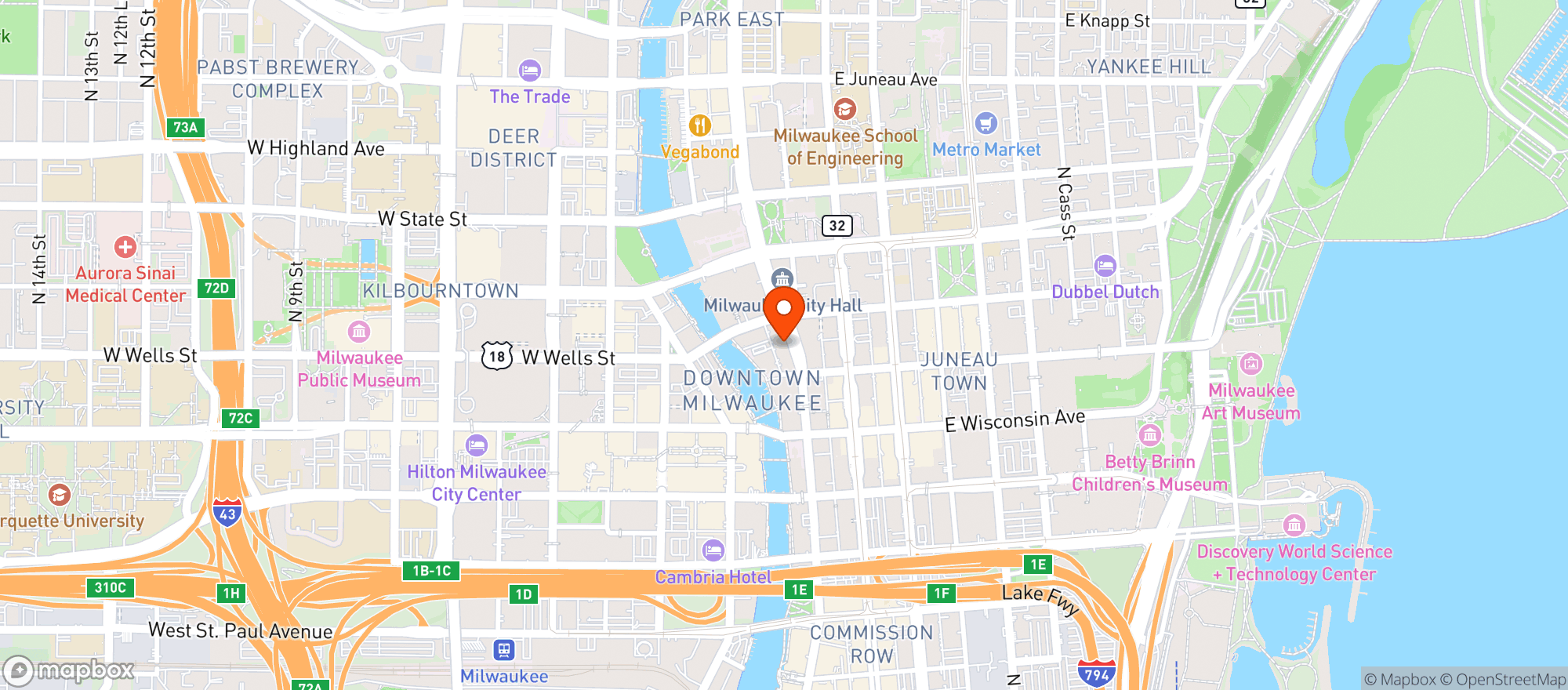 Map showing Rodizio Grill