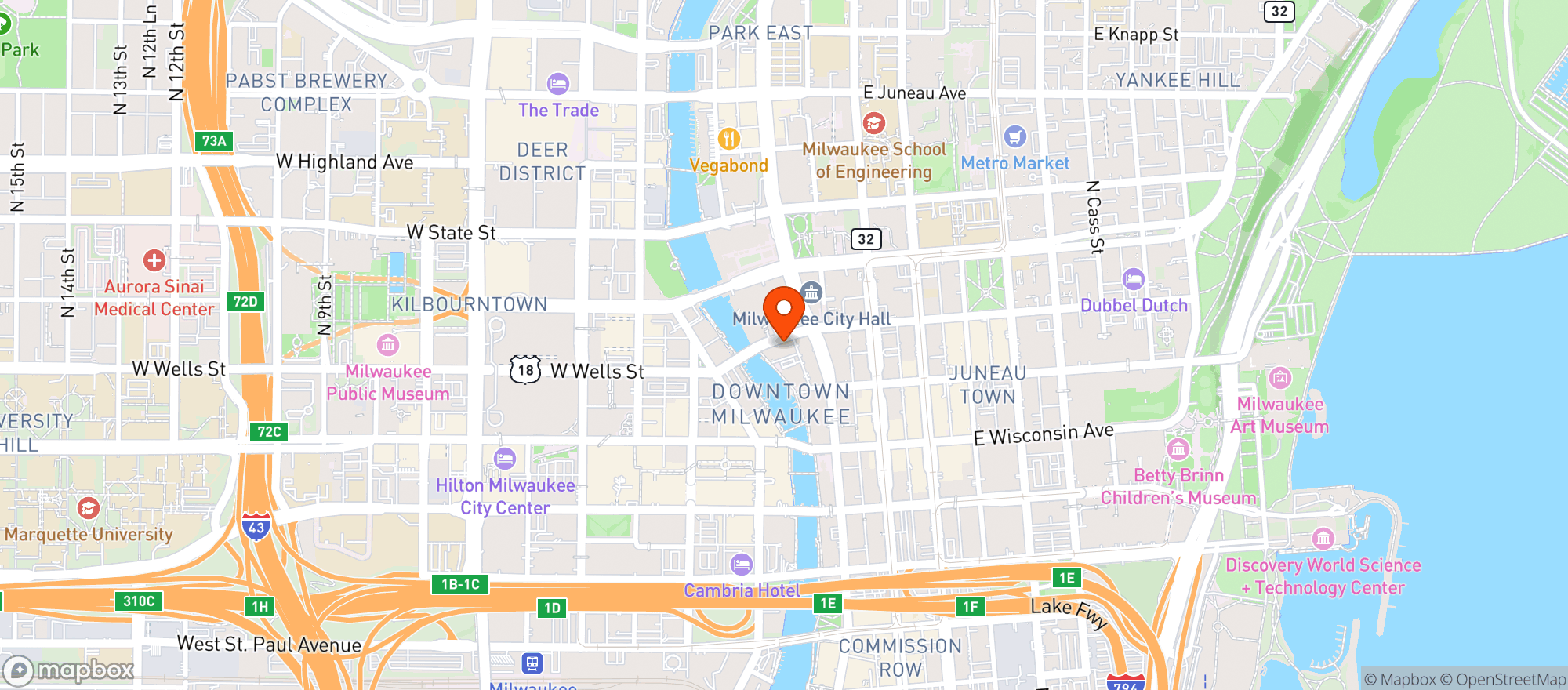 Map showing Off The Wall Theatre