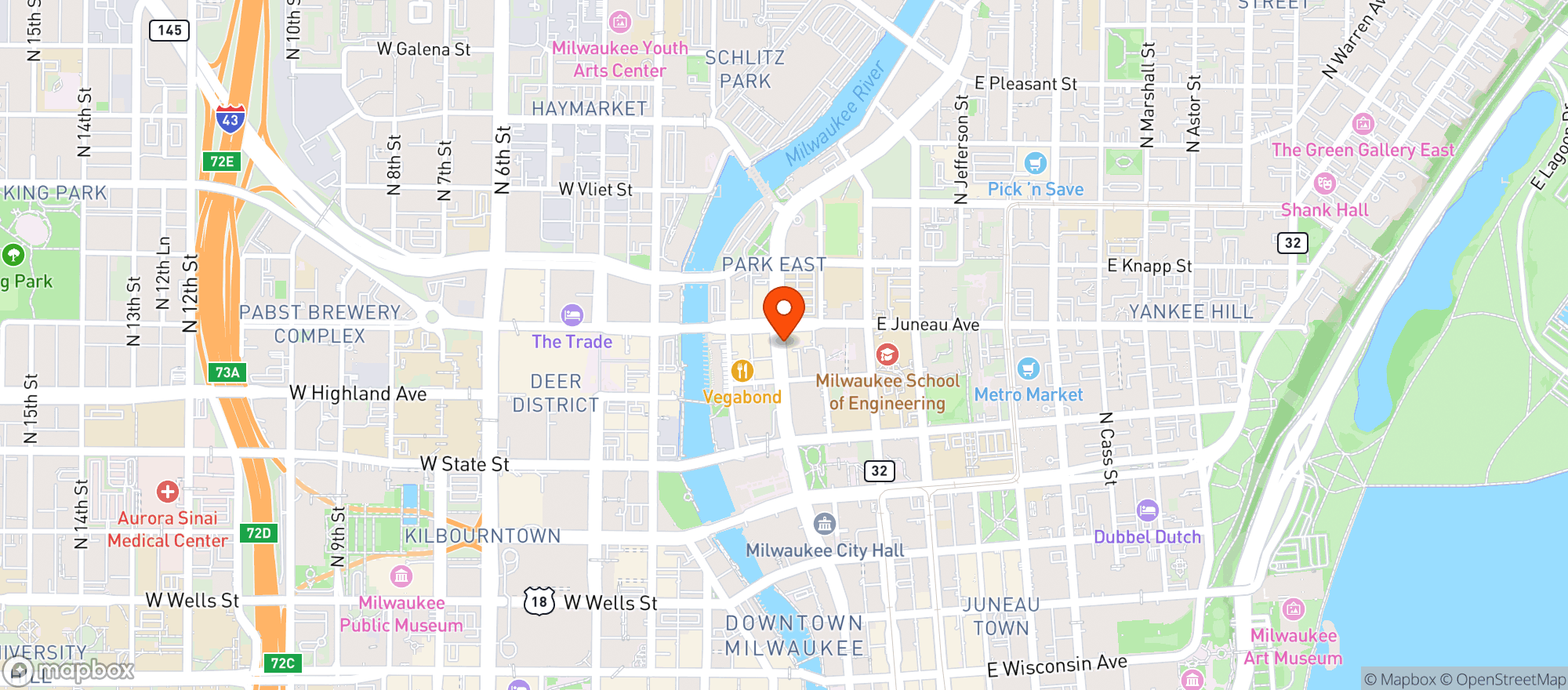 Map showing Sooshibay Bar & Restaurant
