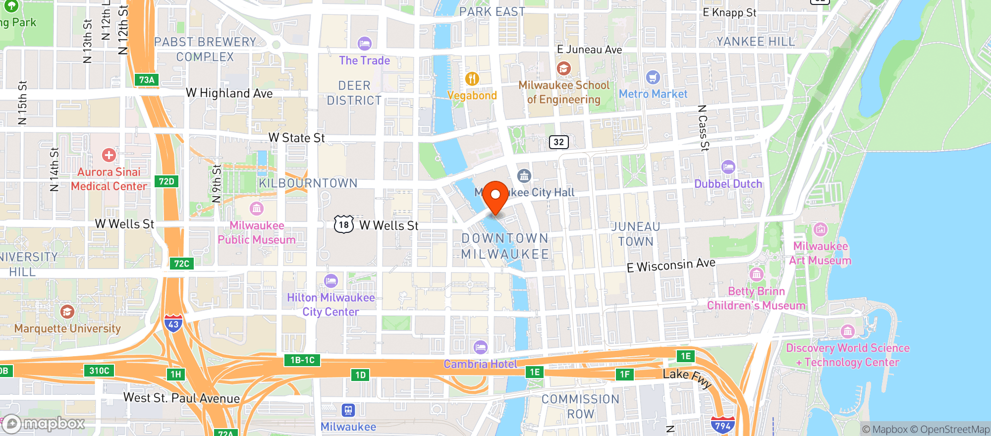 Map showing Bronze Fonz