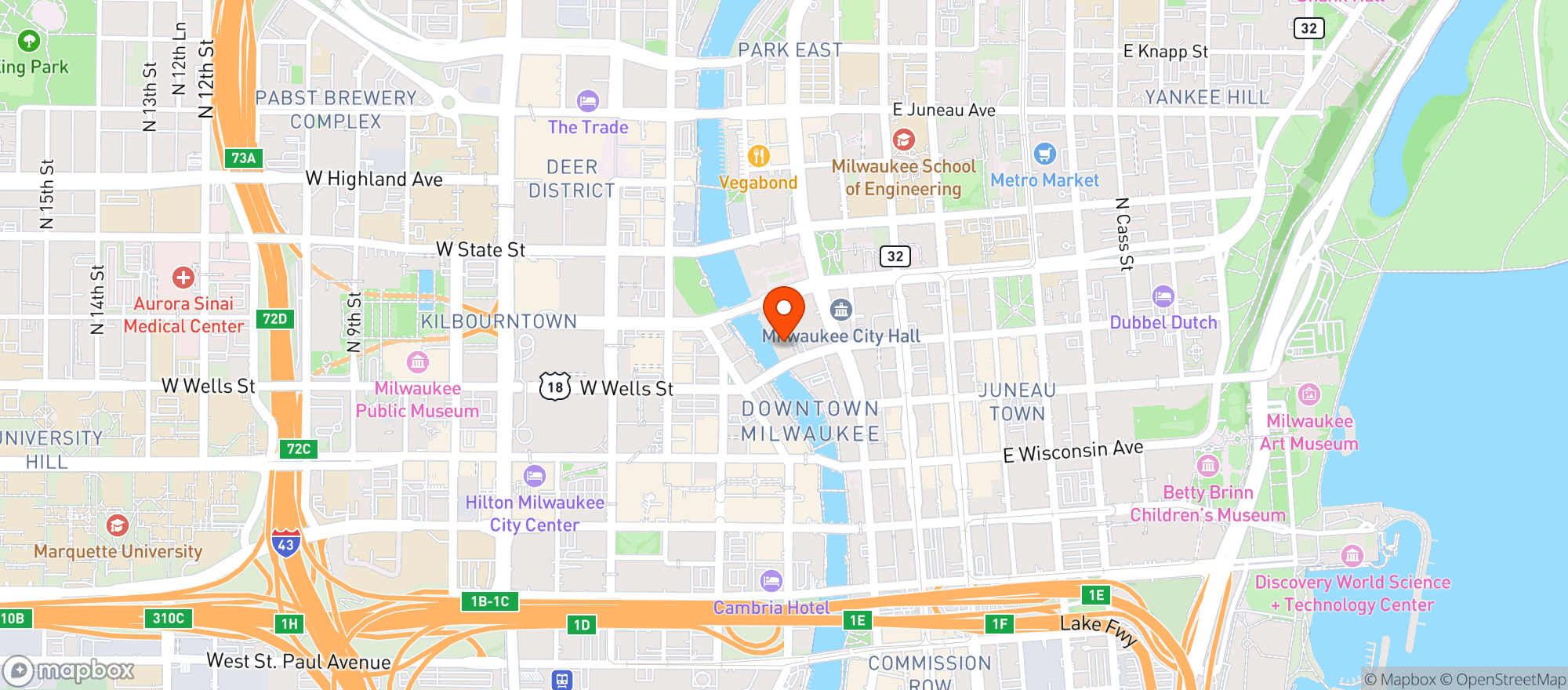 Map showing Stackner Cabaret