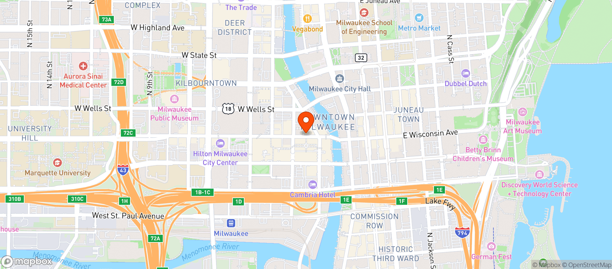 Map showing Mos Irish Pub