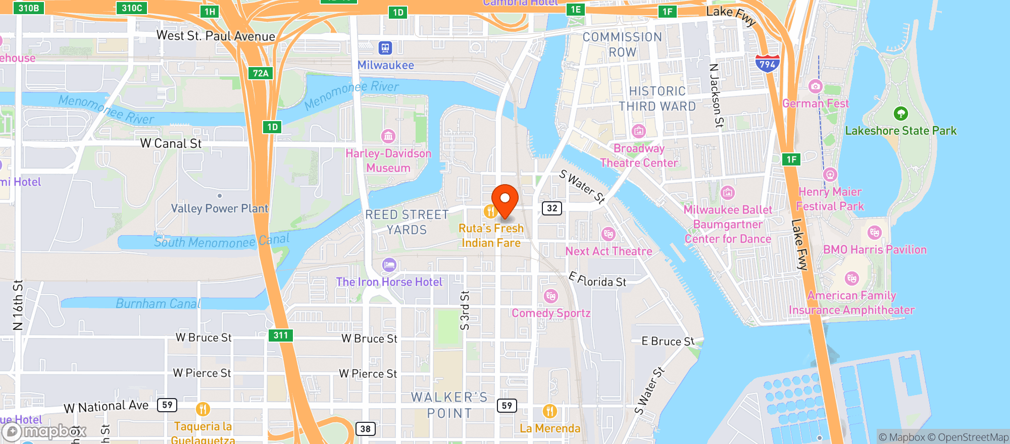 Map showing Black Sheep