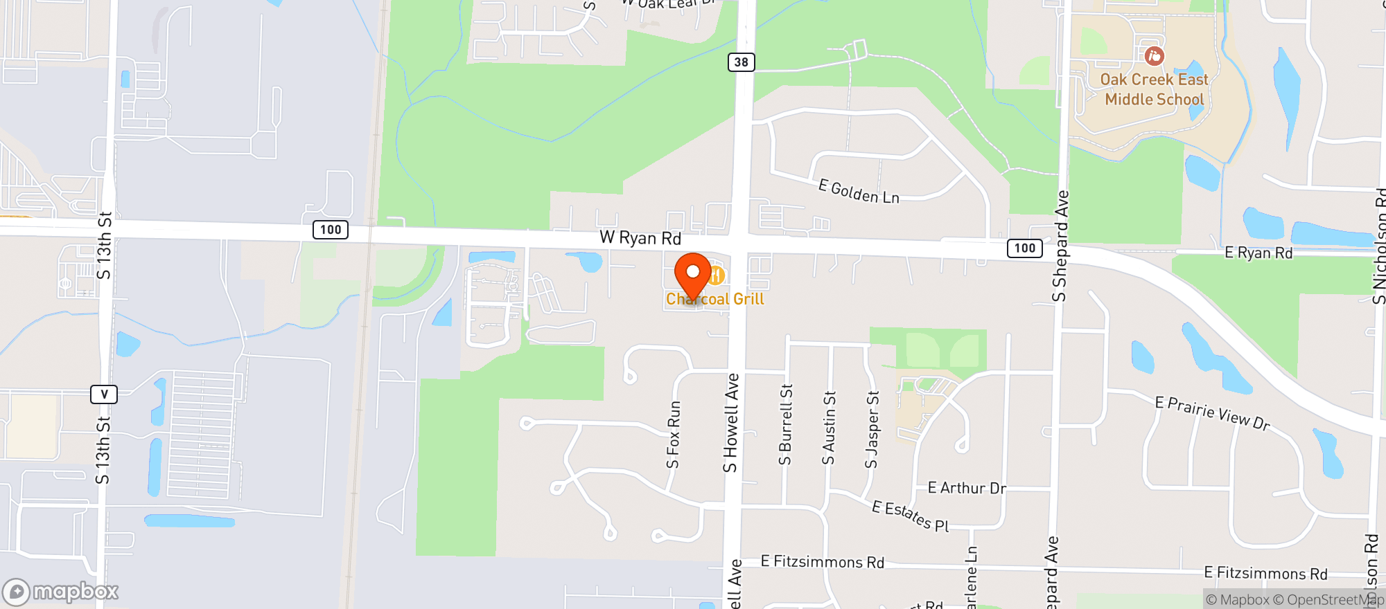 Map showing Garys Beer & Liquor