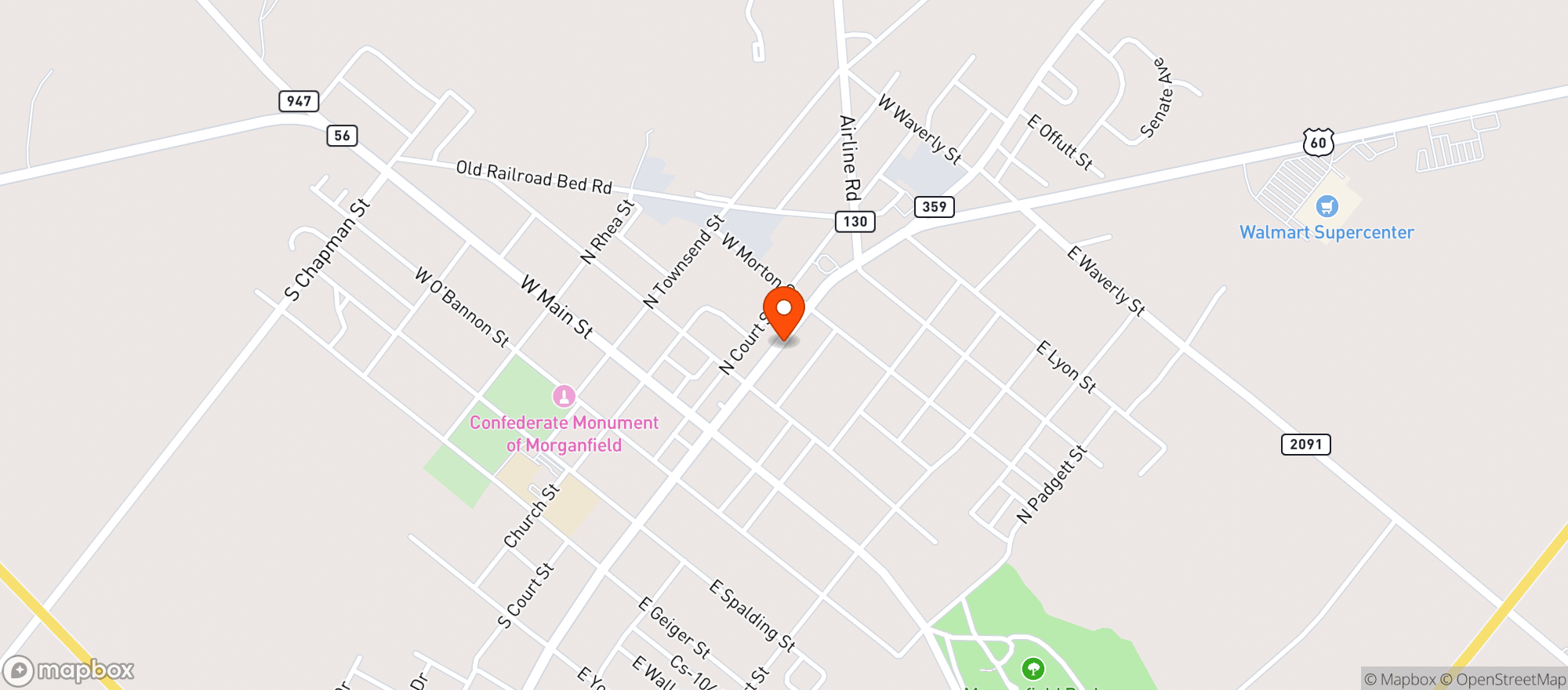Map showing Beverage Barn