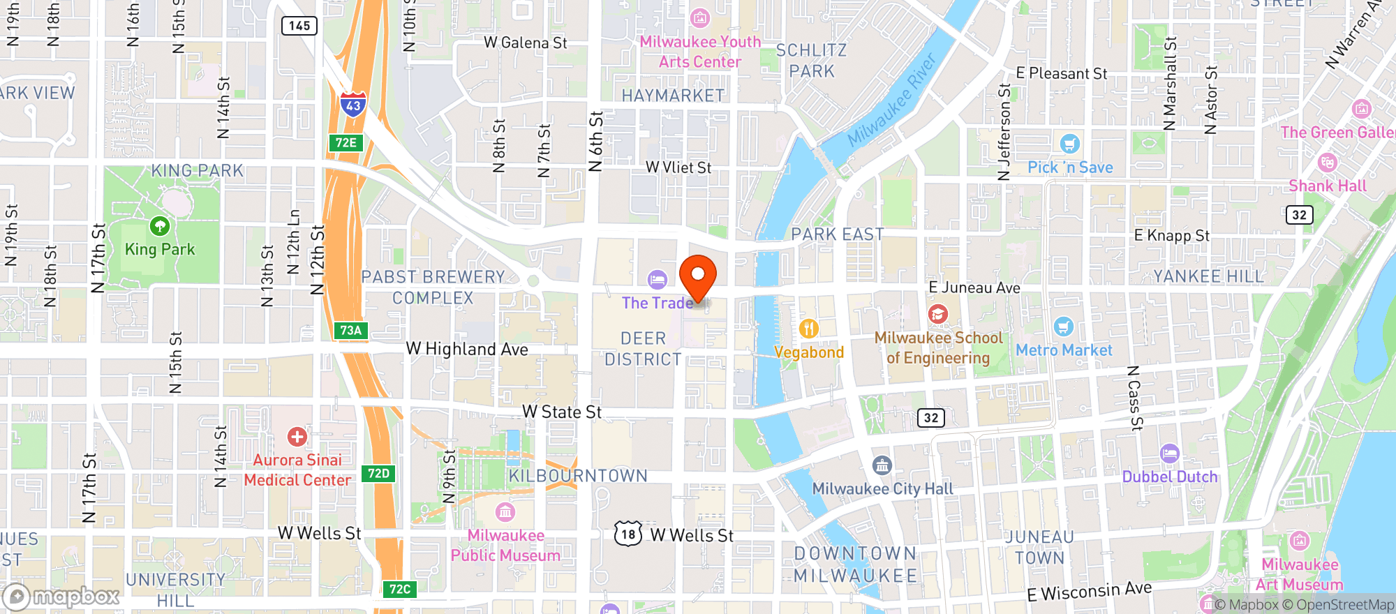 Map showing Fat Tuesday