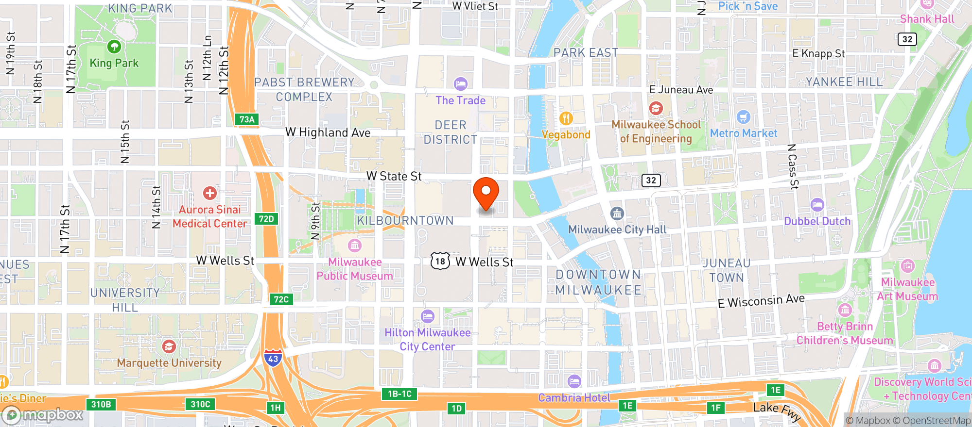 Map showing Major Goolsbys Inc